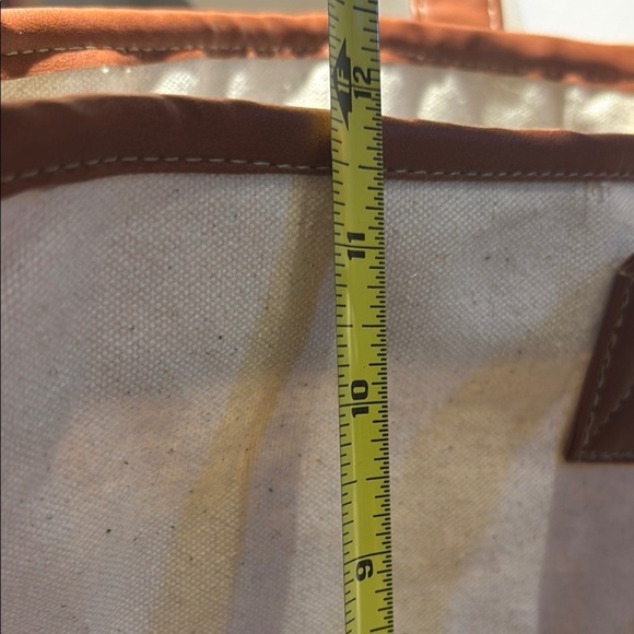 Stranded Cream and Tan Canvas Tote - Picture 3 of 16